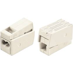 WAGO 224-112 224-112/995-015 Leuchtenklemme flexibel: 0.5-2.5 mm² starr: 1-2.5 mm² Polzahl: 3 15 St. Weiß