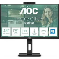 AOC 24P3CW 60,45cm 23,8Zoll IPS TFT 1920x1080 HDMI DP USB Black (1920 x 1080 Pixel, 23.80"), Monitor, Schwarz