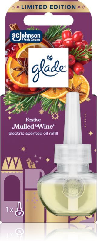 GLADE Festive Mulled Wine recharge de diffuseur électrique 20 ml
