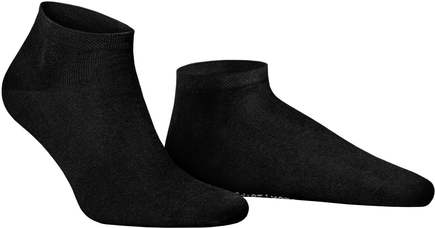 Sneakersocken HUDSON "RELAX COTTON", Herren, Gr. 39-42, schwarz, Baumwollmischung, normal, Socken Sneakersocken, druckfreier Relax-Komfortbund schwarz 39-42