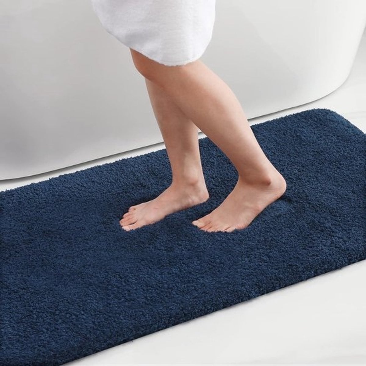 Zachte waterabsorberende badmat met antislip van microvezel