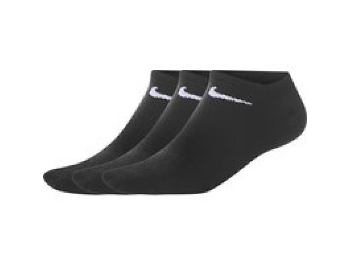NIKE Chaussettes de sport sneaker, 3 paires. (noir, 43-46)