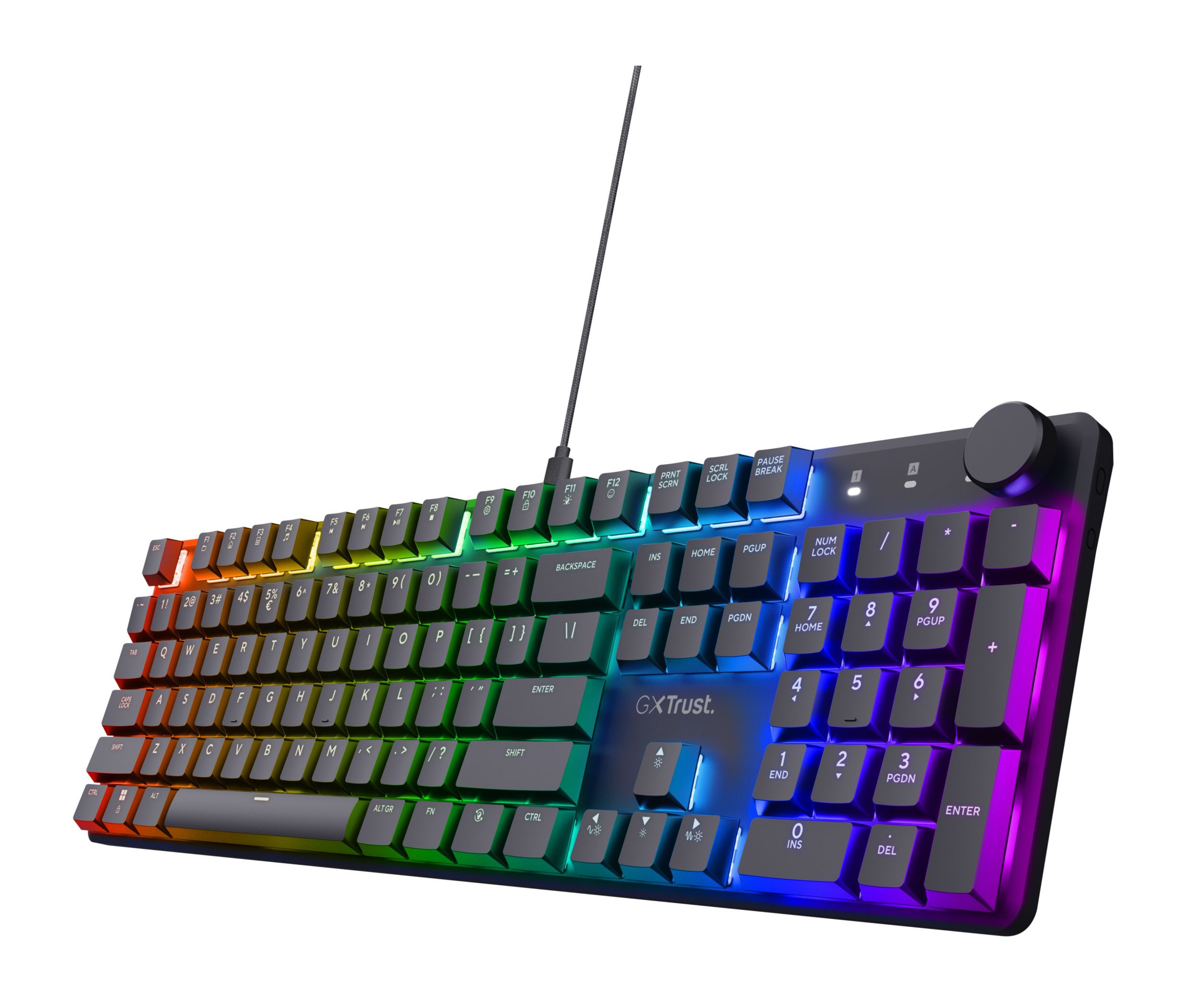 Trust GXT866 Torix LED Gaming Tastatur USB (Schwarz) 24911