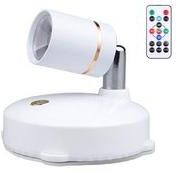 Smart Shopping Spot Wireless LED Spotlight Battery Powered RGB Accent Light With Remote For Wall Art Home Decor 1 Lamp 1remote