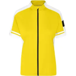 Damen Bike-Shirt Full Zip "JN453" - L - sun-yellow