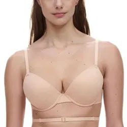 Chantelle BH EasyFeel Open Back T-shirt Bra Beige Small Damen