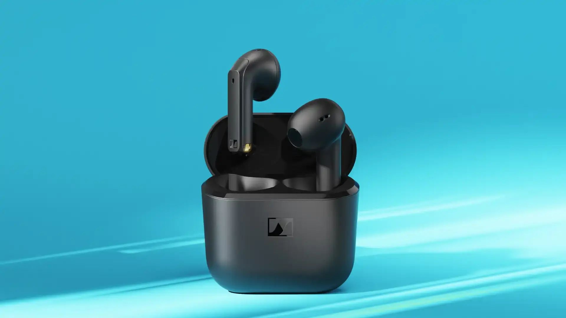 Sennheiser Accentum Open In-Ear Bluetooth Kopfhörer kabellos 6 h Laufzeit IPX4 (Schwarz) 700430