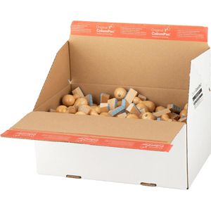 ColomPac Faltkartons CP155.155, 1-wellig, 20 Stück, mit Automatikboden, Innenmaße: 184 x 149 x 127mm