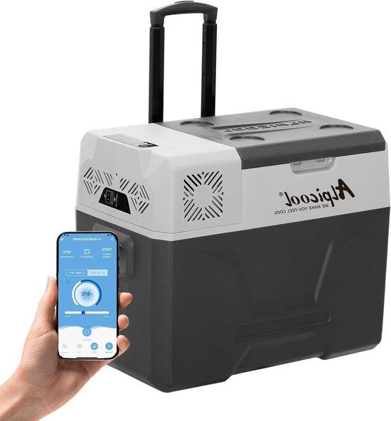 Kühlbox Gefriertruhe - Mini-Kühlschrank - Für Outdoor-Aktivitäten - Schnelle Kühlung - 40 Liter - Schwarz
