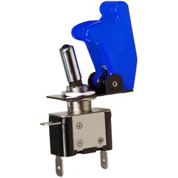 Kippschalter mit Schutzkappe und LED, 12V / 20A - Farbe: blau