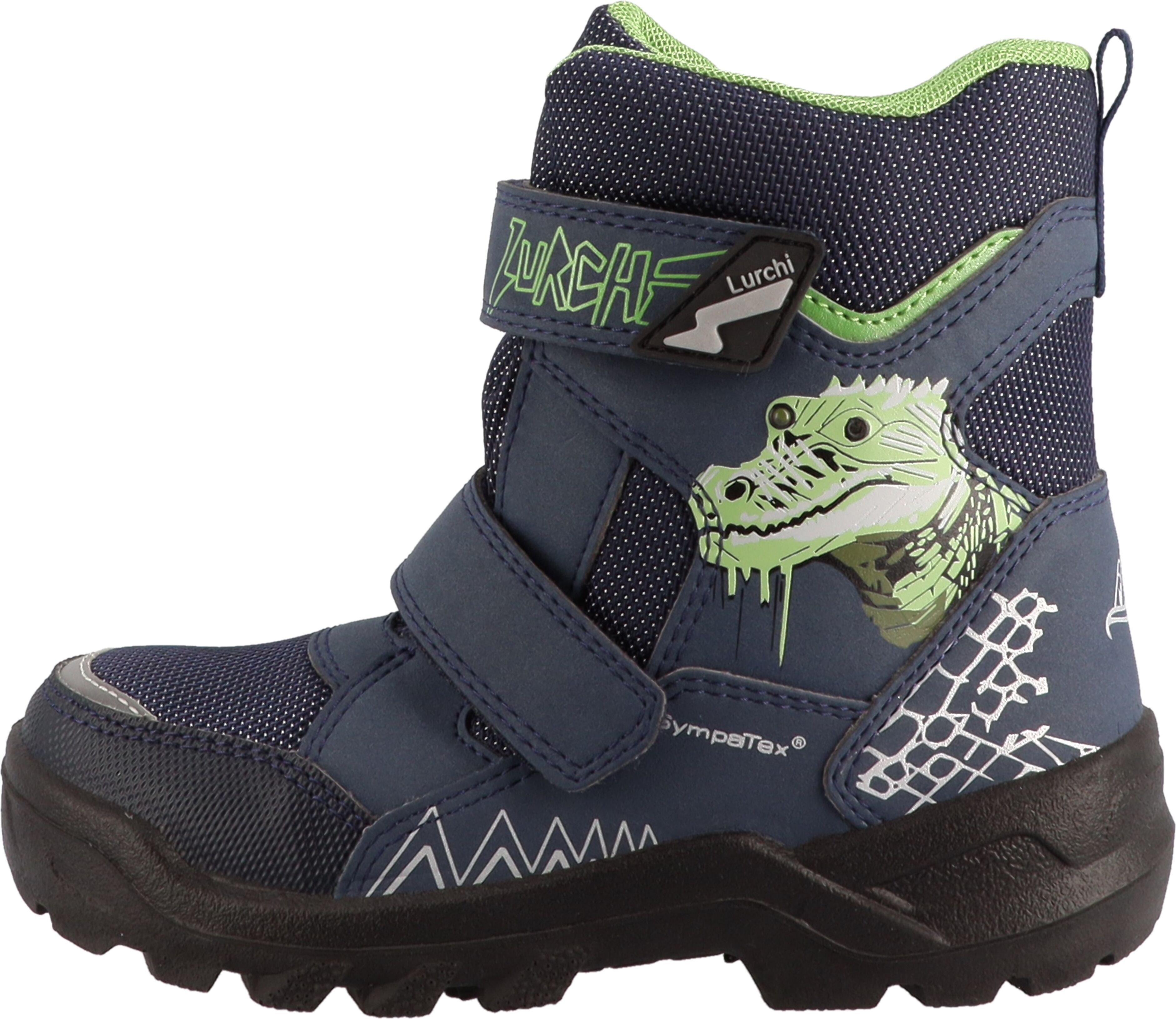 Winterboots LURCHI "Kepa SYMPATEX", Jungen, Gr. 30, blau, Lederimitat, Textil, Schuhe Winterboots, Klettboots mit SYMPATEX, Größenschablone zum Download