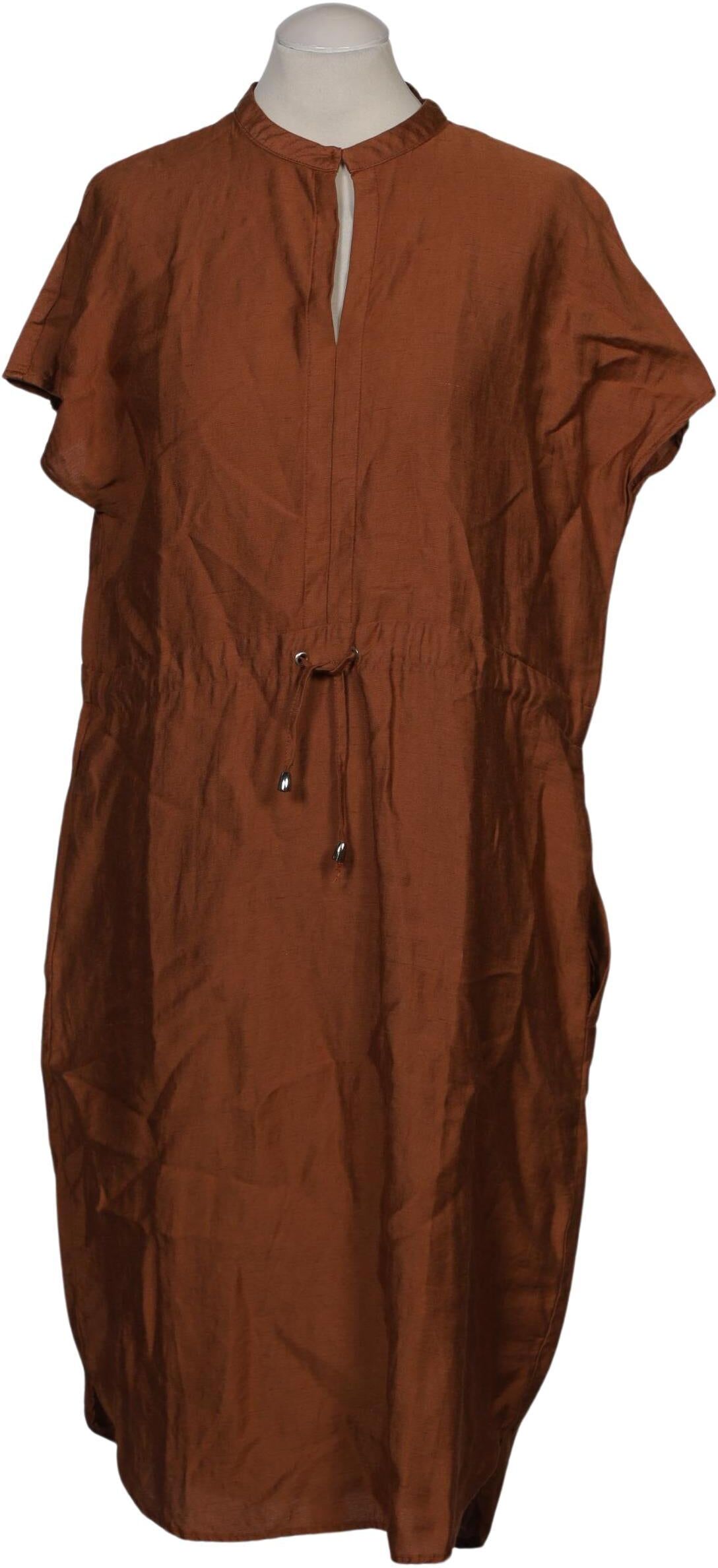 Apanage Damen Kleid, Braun, Gr. EU 36, Leinen / Viskose / Synthetik - Second Hand