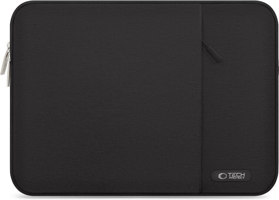 Tech-Protect Sleevy MacBook/Laptop 13-14" Sleeve m. Lomme - Sort