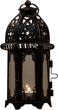 Inspire Essentials Moroccan Glow Hanging Glass Candle Lantern b
