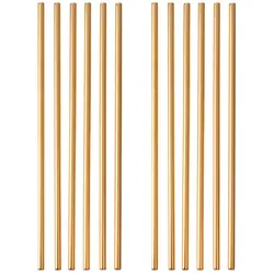 GRÄWE Edelstahl Trinkhalme 12er Set Gold Gerade