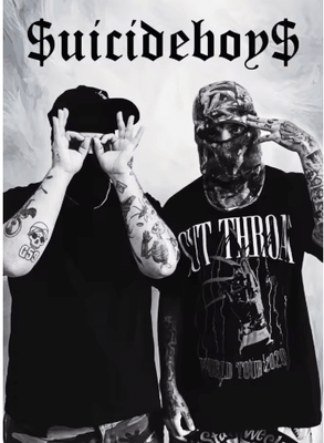 Inspire Picks Suicideboys Vintage Rap Album Poster Hip Hop Canvas Wall Art Decor 14 30x42cm Unframed