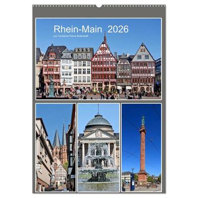 Rhein-Main 2026 vom Taxifahrer Petrus Bodenstaff (Wandkalender 2026 DIN A2 hoch), CALVENDO Monatskalender