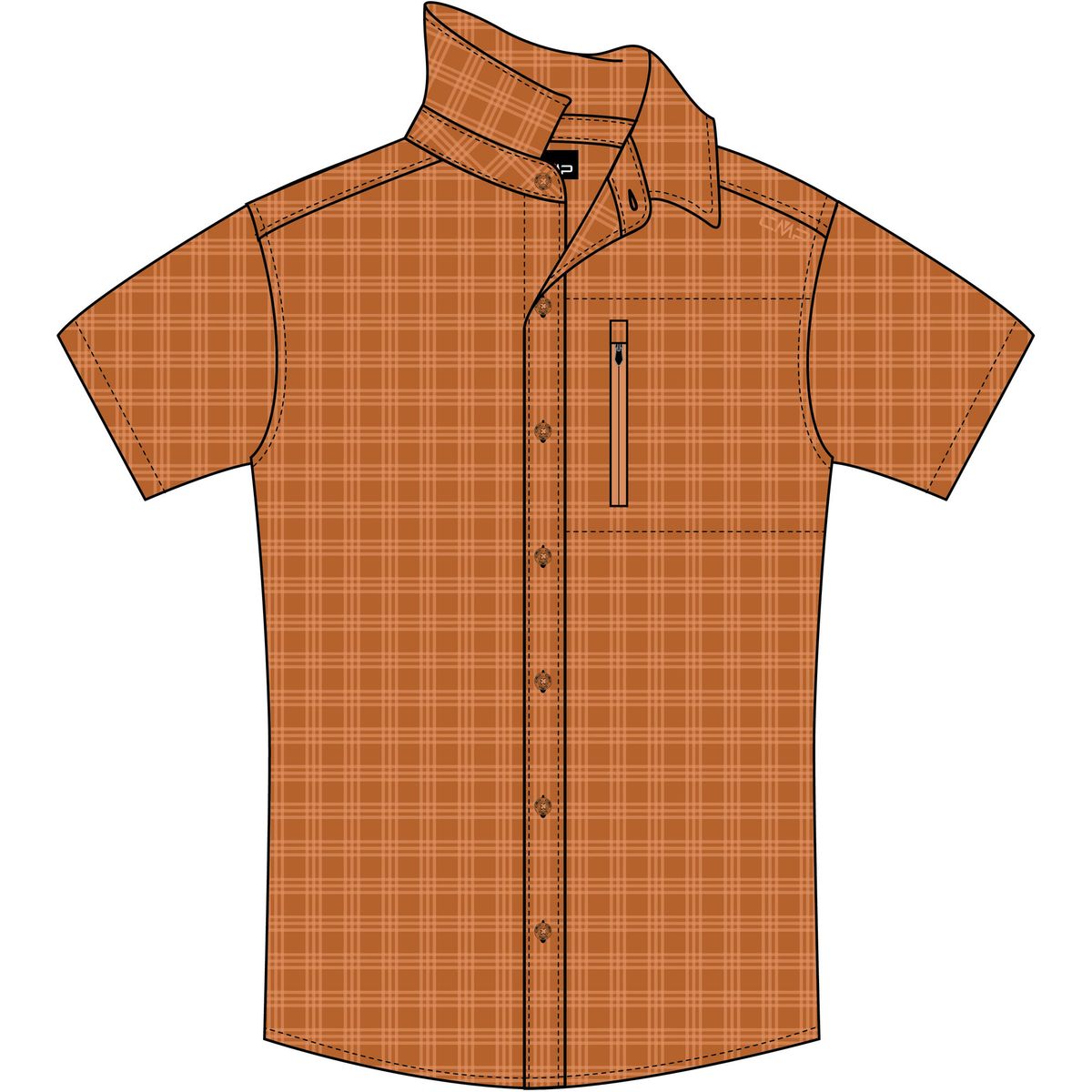 CMP MAN Shirt ruggine-flame (26CT) 52 35S7807-26CT-52