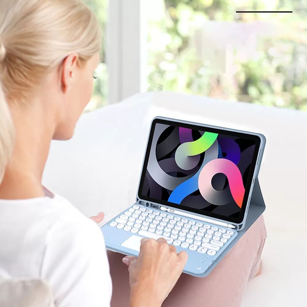 INF Étui Clavier Bluetooth + Clavier Tactile - Compatible avec Samsung S8 Ultra 14,6 pouces
