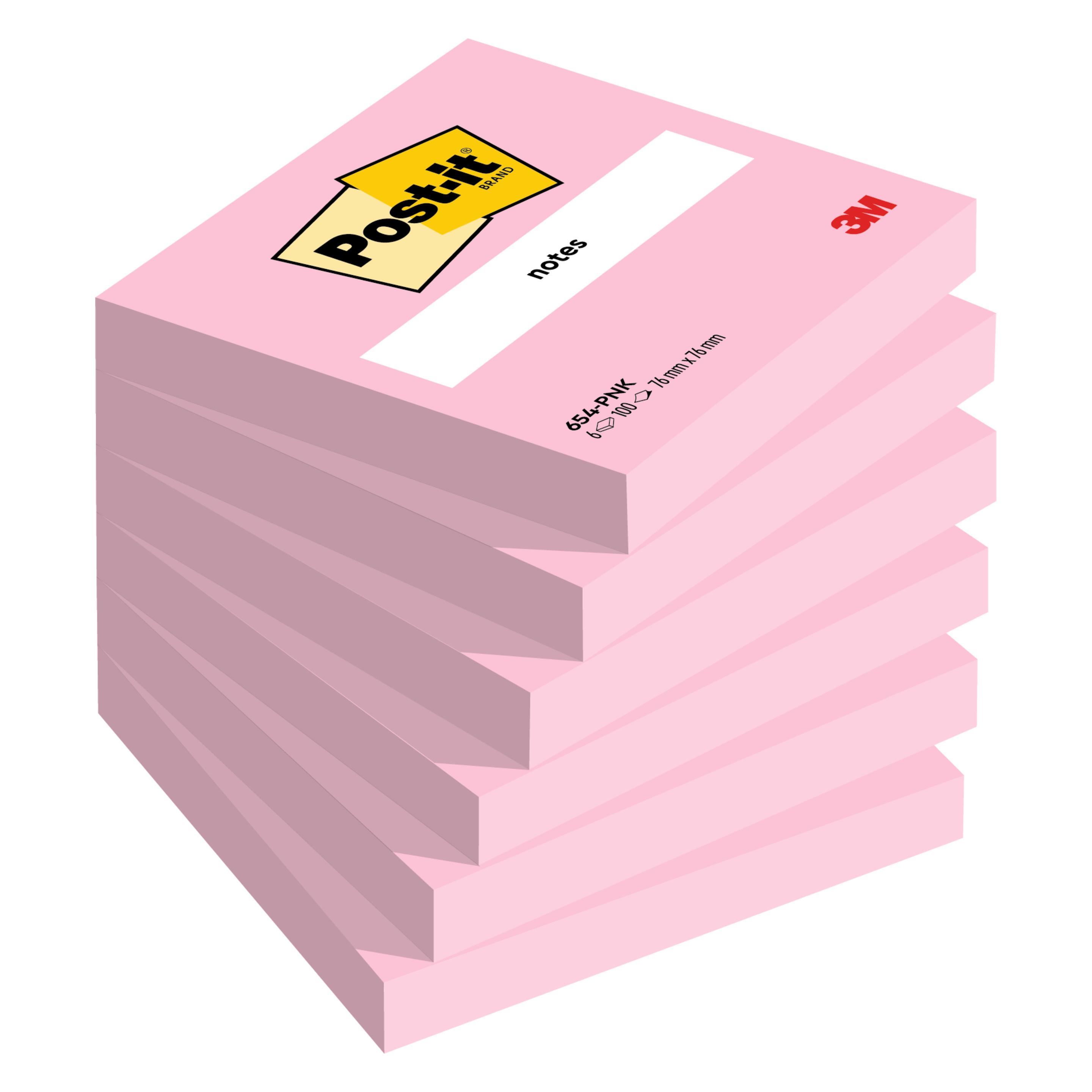 Post-it Haftnotzien (76 x 76 mm) (654-PNK)