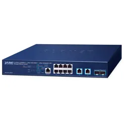 PLANET Layer 3 8-Port 2.5GBASE-T + Managed L3 10G Ethernet (100/1000/10000) 1U Blau