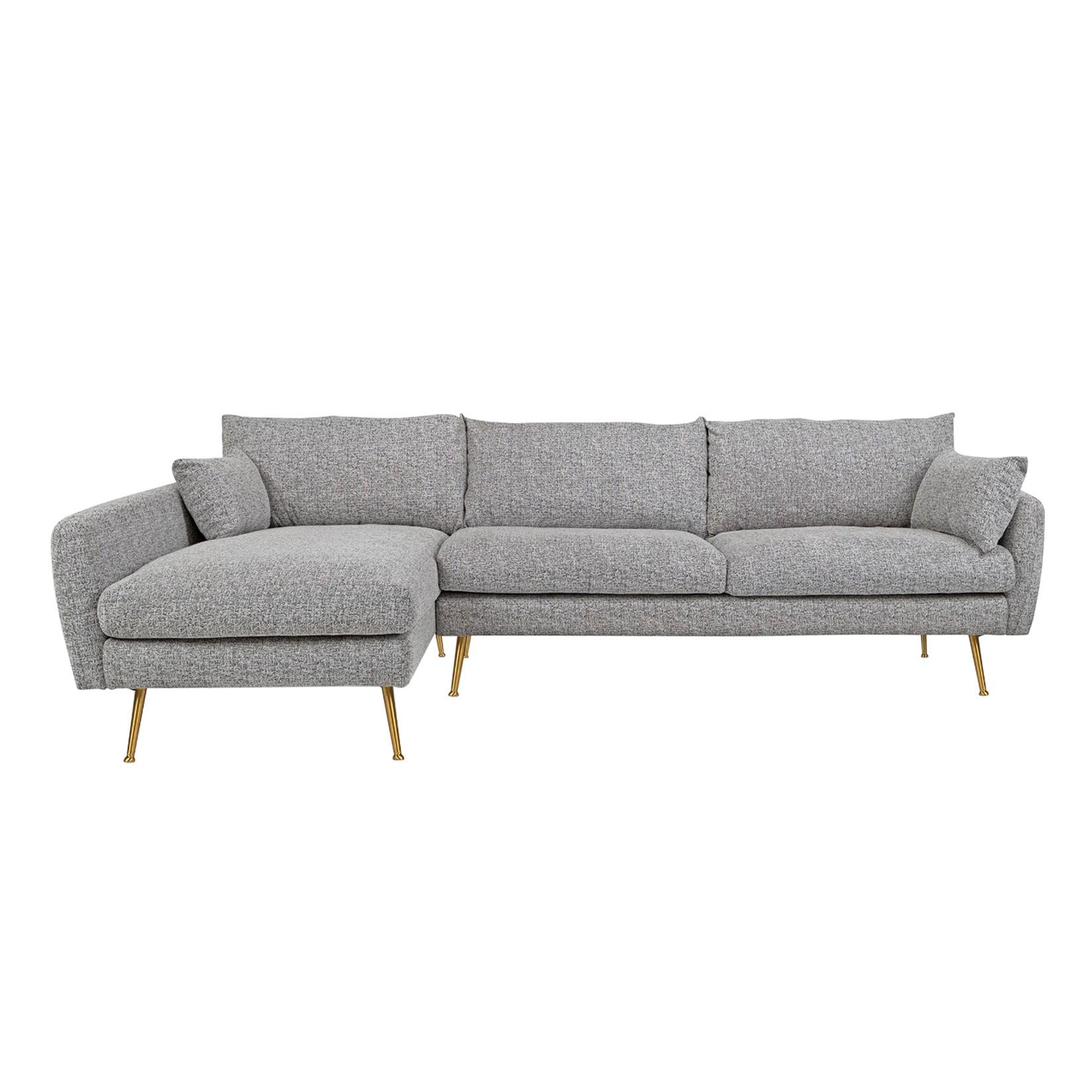 HTI-Living Ecksofa Antonius Webstoff Grau links