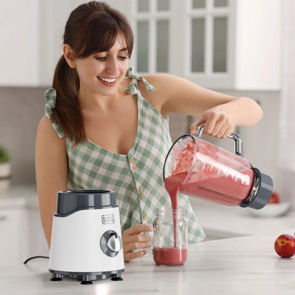 Black & Decker Blender 1000w, Hvid
