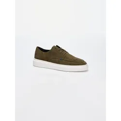 engbers Herren Sneaker aus Velours-Leder Grün regular uni - 42