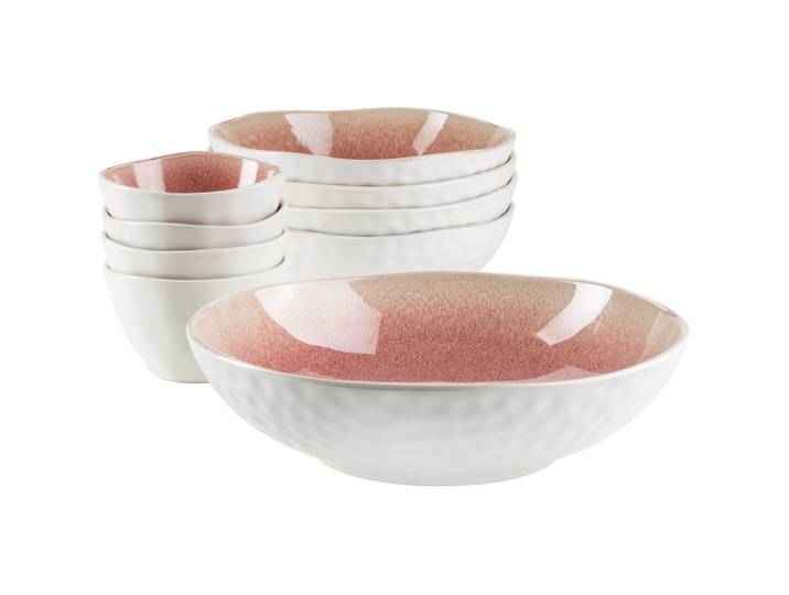 MÄSER Salatservierset Frozen berry Steinzeug 9 Stk