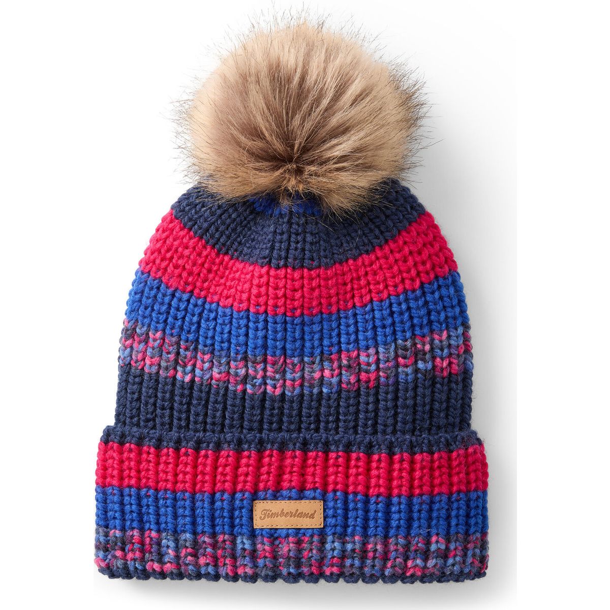 Timberland Womens Chunky Knit Pom Beanie surf the web OS TB0A67VE4541-OS
