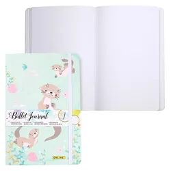ONLINE® Bullet Journal Otter Notizbuch DIN A5 punktraster, Anzahl der Seiten:  144