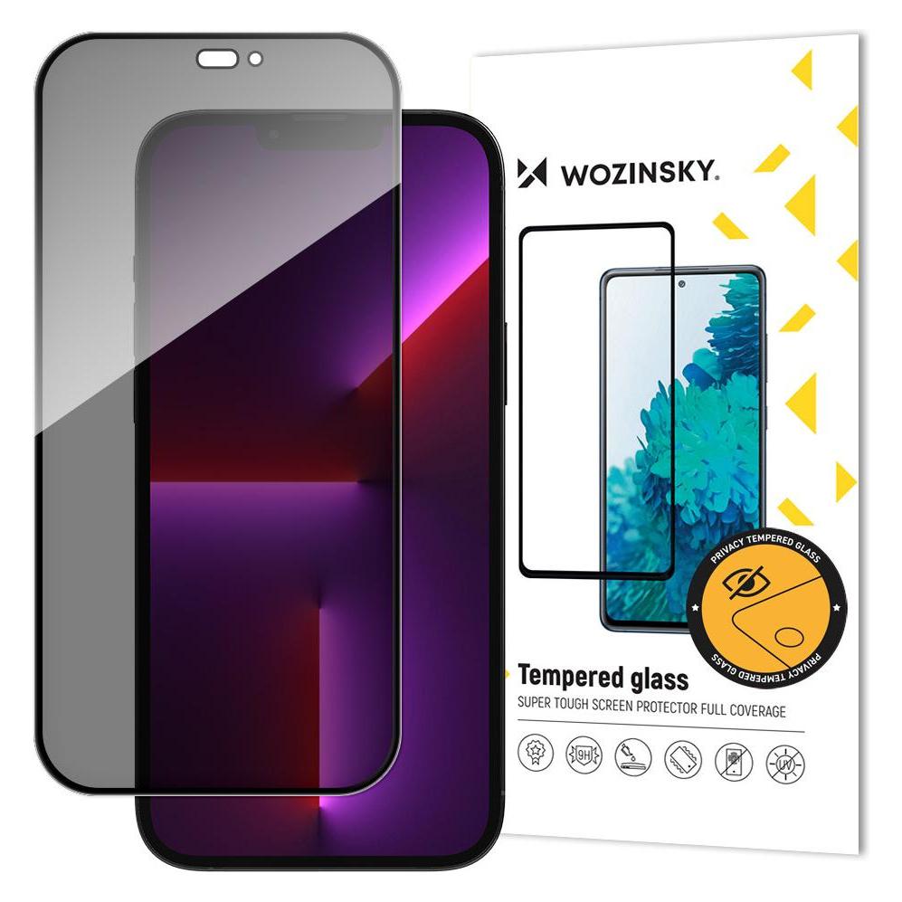 Wozinsky Privacy Glass Gehärtetes Glas für iPhone 14 Pro mit Anti-Spy-Privatisierungsfilter (Apple iPhone 14 Pro) (1409315874)