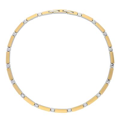 Collier VIVANCE "Element", silber (edelstahlfarben), Halsketten, Damen, Edelstahl, Collier