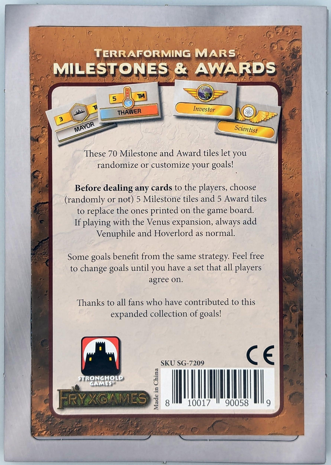 Asmodee Terraforming Mars: Milestones and Awards bordspel voor kinderen vanaf 12 jaar