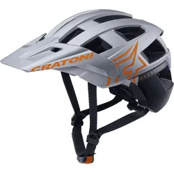 Cratoni AllSet Pro MTB Helm silver-orange matt