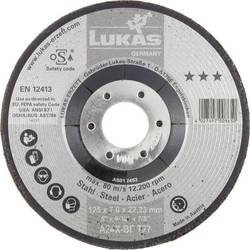 LUKAS-ERZETT AS012453V9802 T27 125x7,0x22,23 Schruppscheibe Durchmesser 125 mm Bohrungs-Ø 22.23 mm Stahl, Metall, Edelstahl, Baustahl, Legierter Stahl,