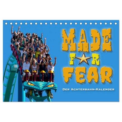 Made for Fear - Der Achterbahnkalender (Tischkalender 2026 DIN A5 quer), CALVENDO Monatskalender