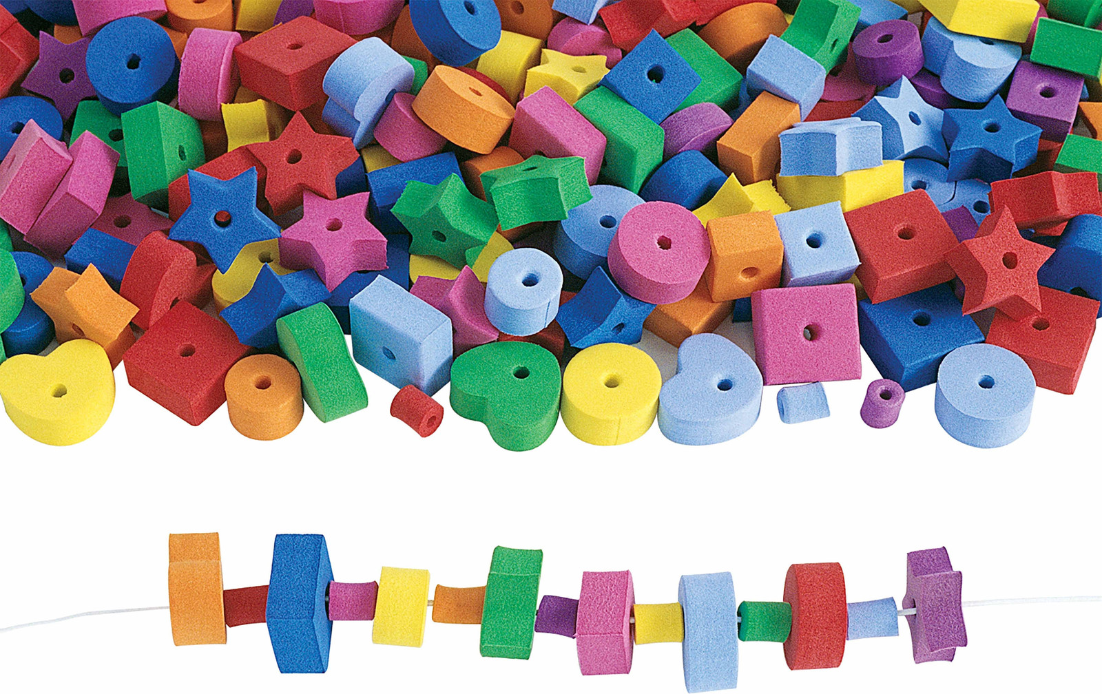 Colorations Foam Figurenparels Set - 500 stuks