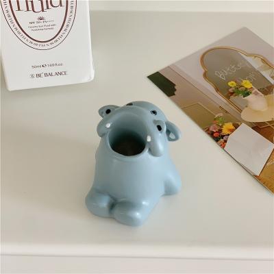 USA Free Shipping Shop Cute Corgi & Shark Toothbrush Holder Bathroom Organizer For Toothbrushes, Makeup Brushes & Desk Essentials hippo