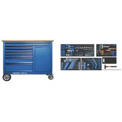 GEDORE 1504 XL-S-198 Werkbank mit Basis-Sortiment
