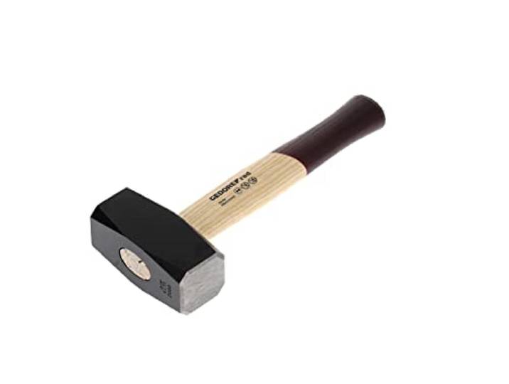 GEDORE red Massette avec manche en bois\, Poids de la tête 2000 g\, Massette avec manche en frêne\, Outil\, Forgée\, Coin annulaire\, R92200065