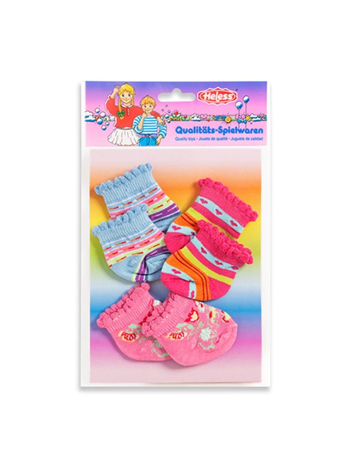 Heless Doll socks Colored 3 pairs 35-46 cm