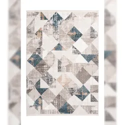 Kayoom Teppich Akropolis 225 Grau / Blau - A5TKA-120-180
