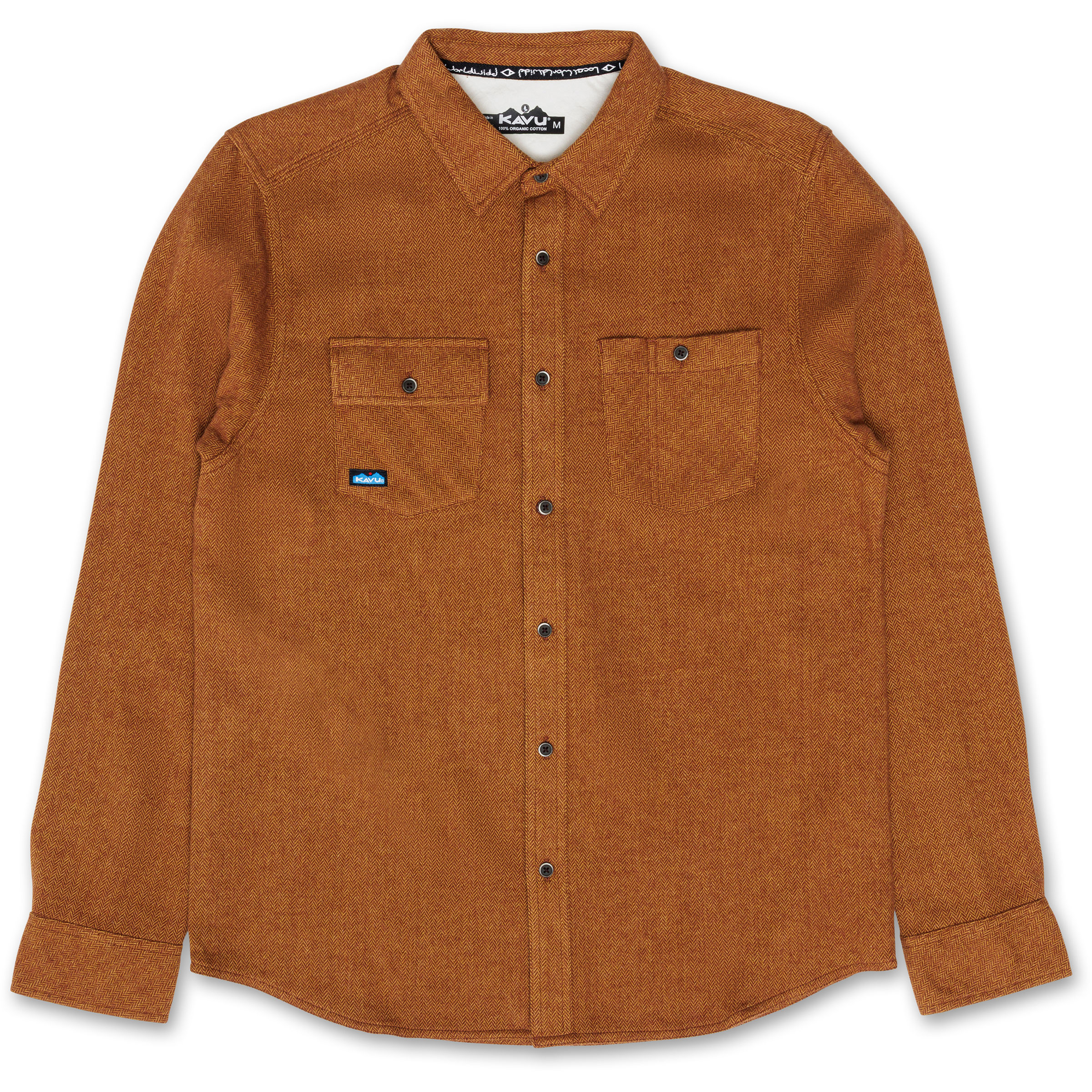Kavu Langley Herren Hemden braun Größe S Lifestyle Hautfreundlich