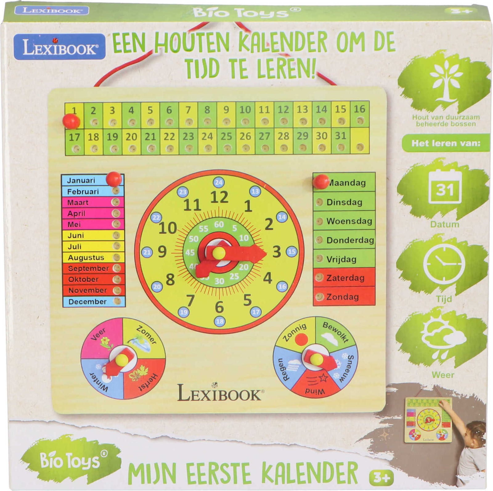 Lexibook Mijn eerste kalender met klok