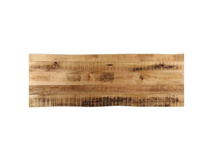 POUFGDR Tischplatte, Mangoholz, ungeschliffen, 120 x 40 x 2,5 cm Rustikaler lebender Rand, multifunktionale Ersatzplatte, leicht zu reinigen