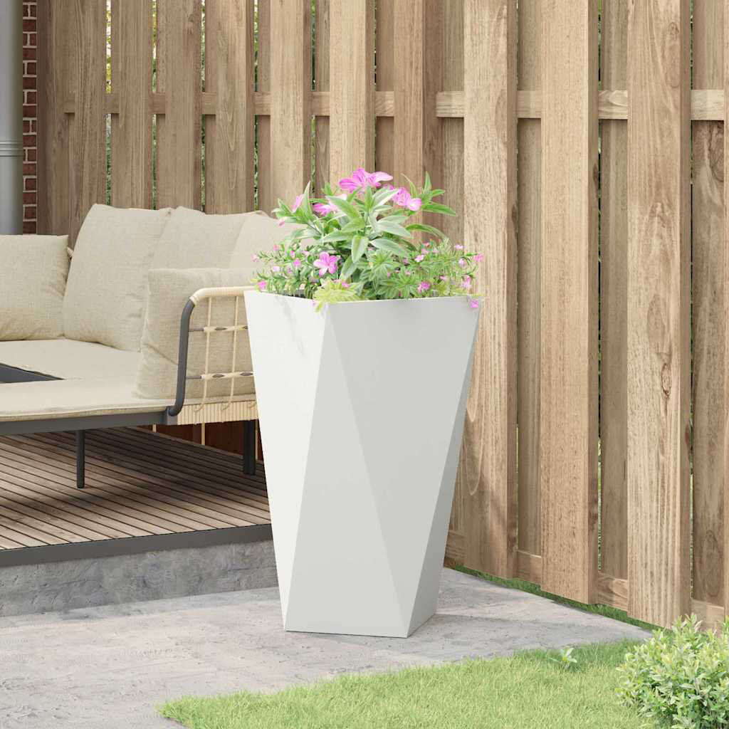 17 Stories Planter Box White 75cm H x 40cm W x 40cm D