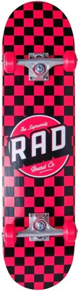 RAD Skateboards Skateboard Komplettboard RAD Checkers (7.75" - Rot)