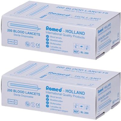 Blutlanzetten steril einzeln 2x 2x200 St Lanzetten