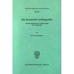 Das französische Arbeitsgericht., Fachbücher von Klaus Moritz